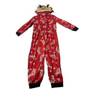 Christmas Reindeer 1 Piece Pajamas Bodysuit 5T Kids Family Matching Pajamas